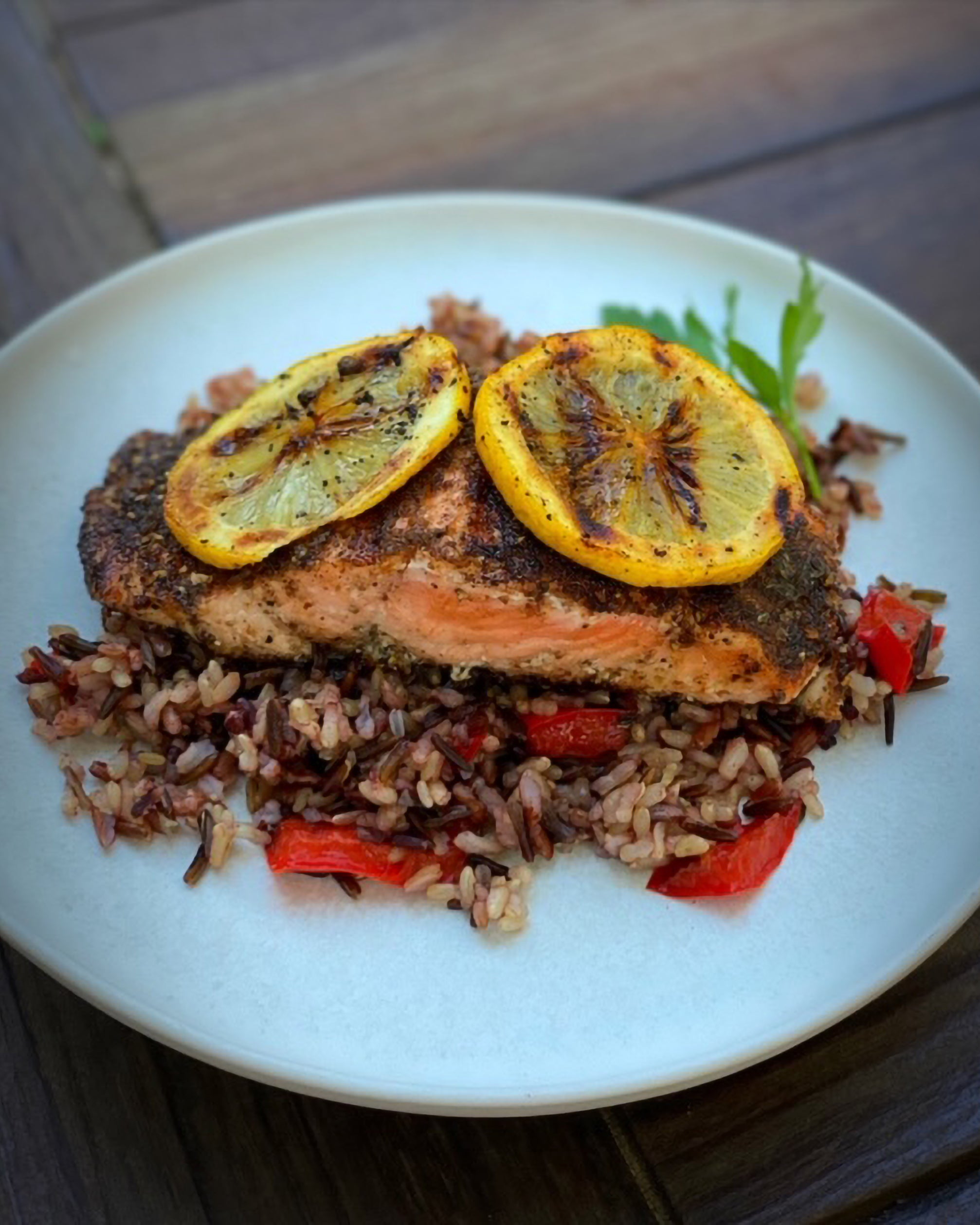 Roasted Garlic Peppercorn Salmon – Char Crust® Dry-Rub Seasonings