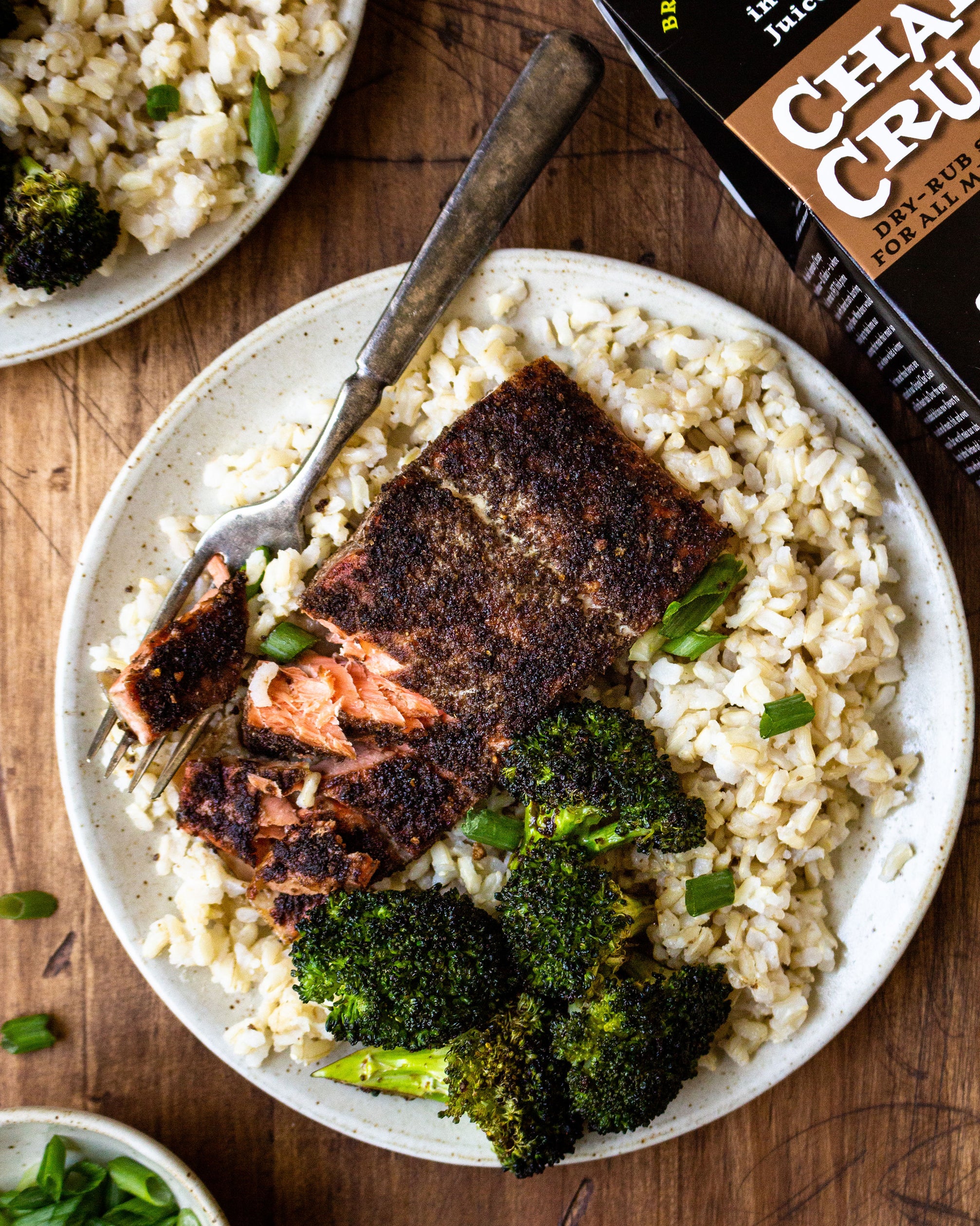 Ginger Teriyaki Salmon & Broccoli – Char Crust® Dry-Rub Seasonings