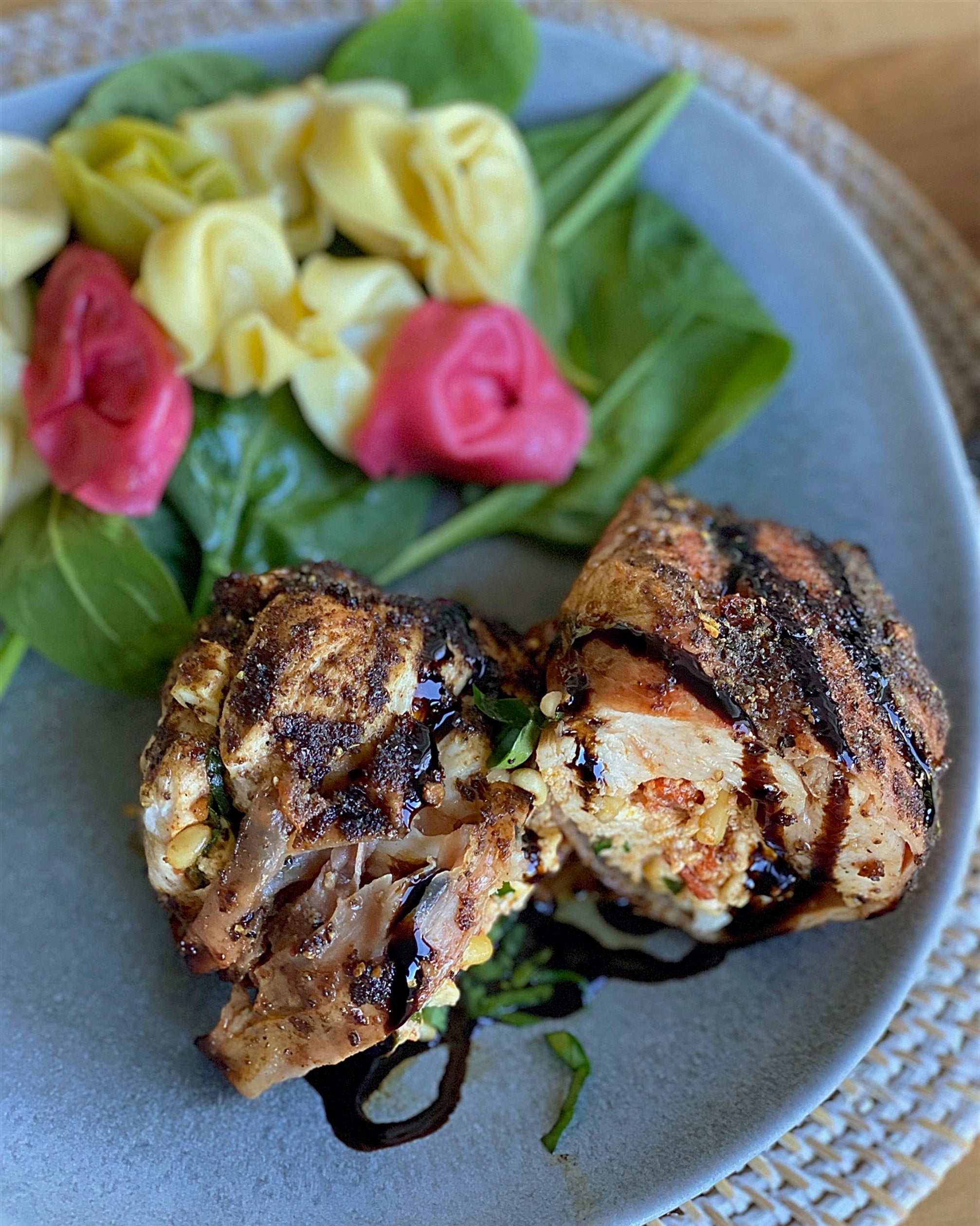 Prosciutto-Wrapped Chicken Breast Stuffed with Spinach & Feta – Char Crust® Dry-Rub Seasonings