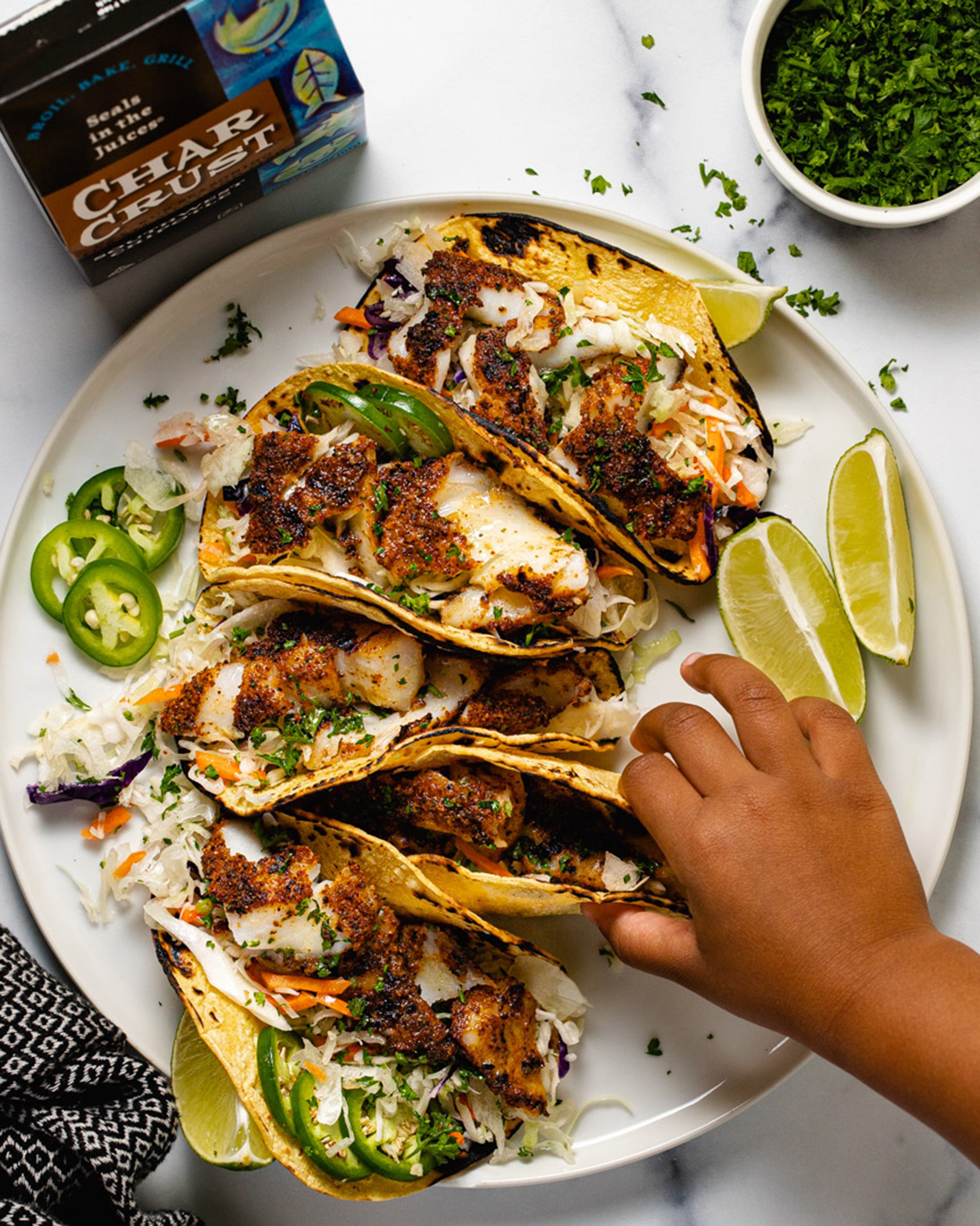 Southwest Chipotle Fish Tacos