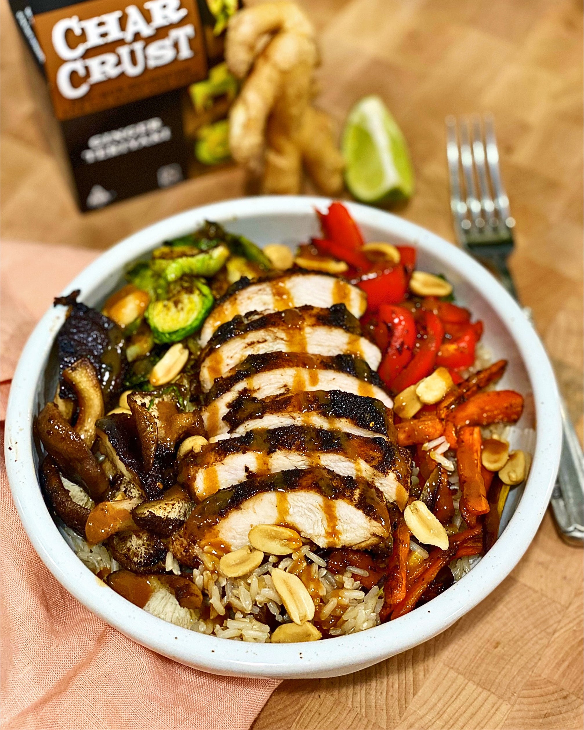 Ginger Teriayki Chicken Grain Bowl