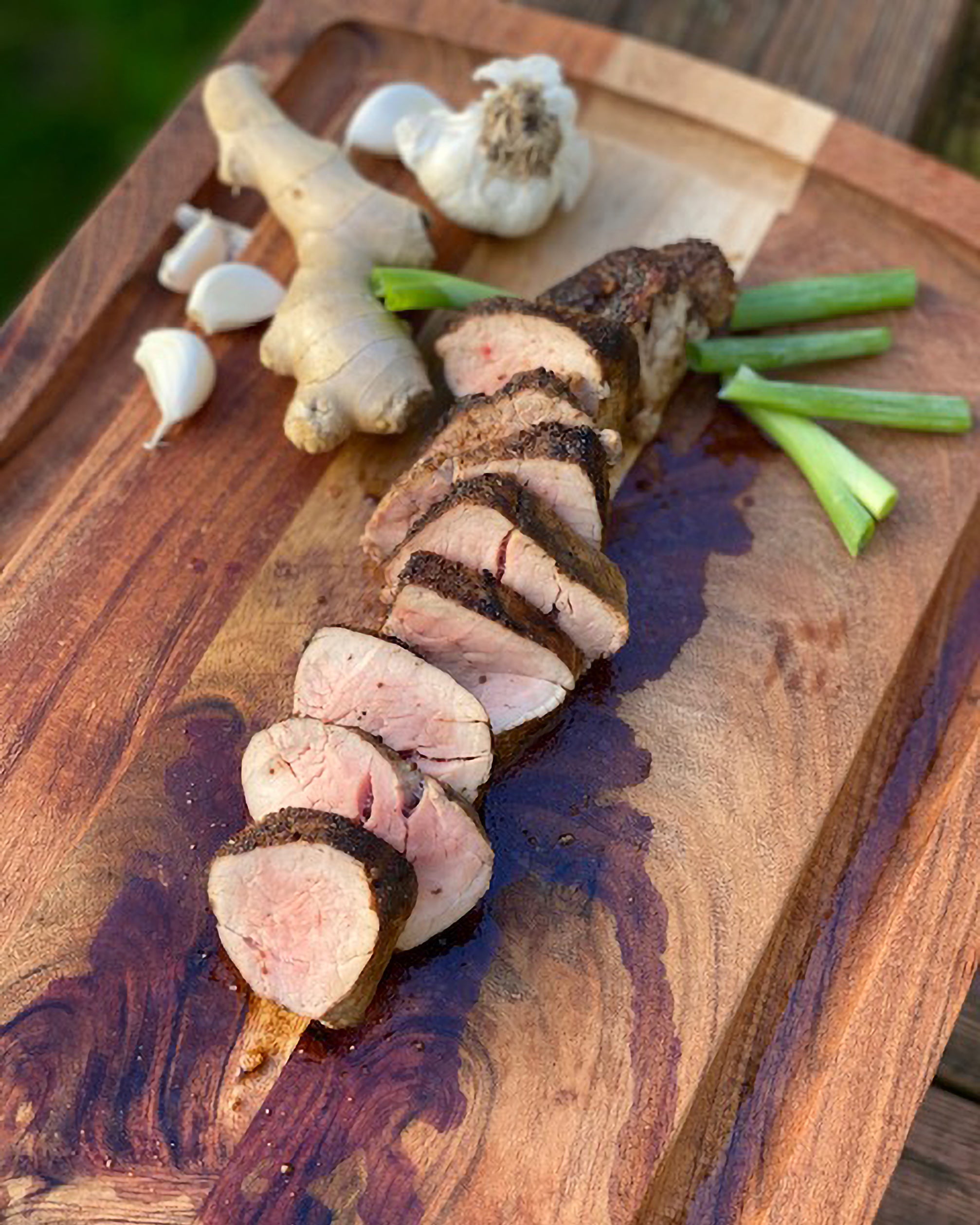 Ginger Teriyaki Pork with Butternut Squash and Mushrooms