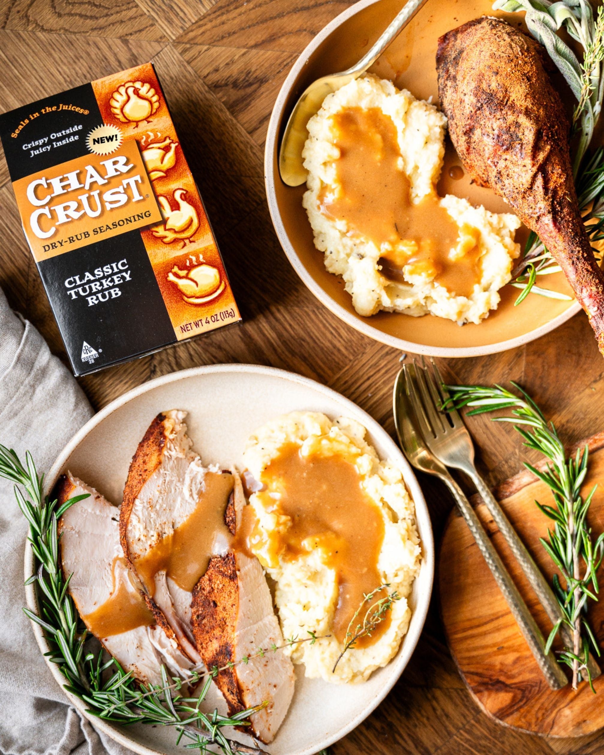 Classic Roasted Thanksgiving Turkey – Char Crust® Dry-Rub Seasonings
