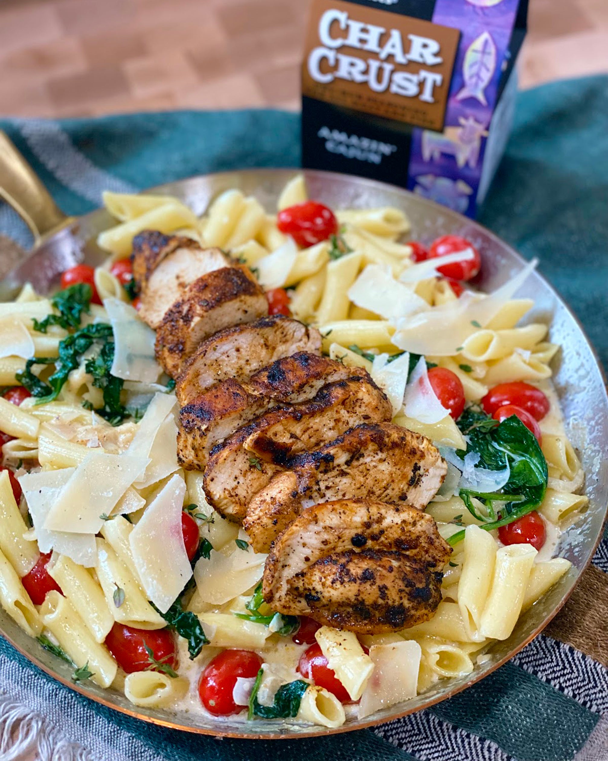 Creamy Amazin' Cajun Chicken Pasta – Char Crust® Dry-Rub Seasonings
