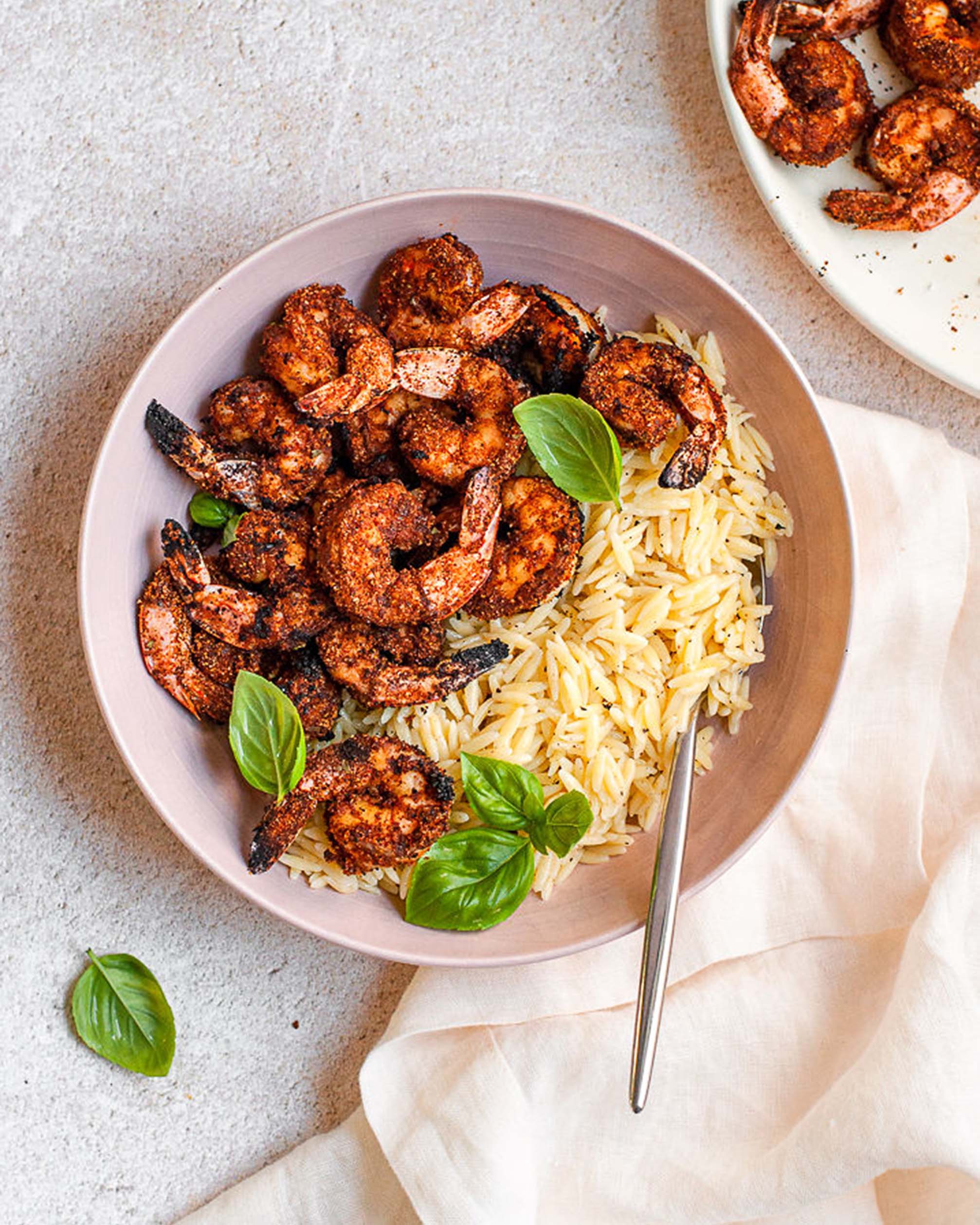 Cajun Shrimp & Orzo