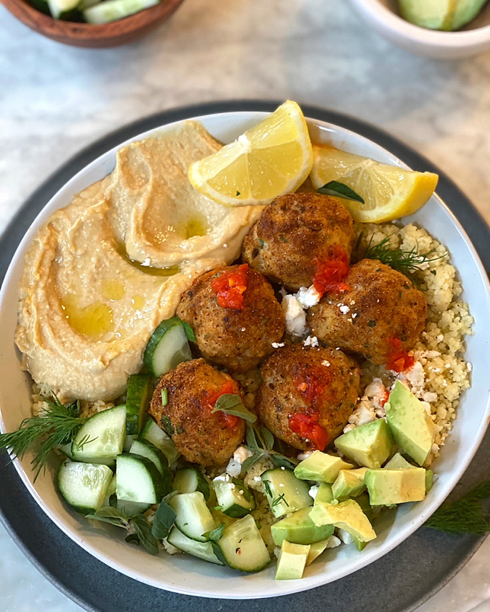 Char Crust® Chicken Mediterranean Bowl – Char Crust® Dry-Rub Seasonings