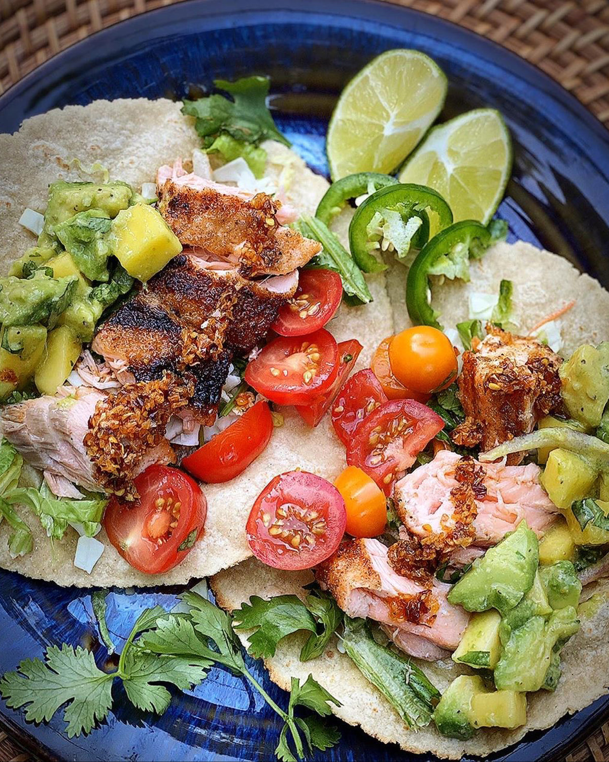 Jamaican Jerk Salmon Tacos Char Crust® DryRub Seasonings
