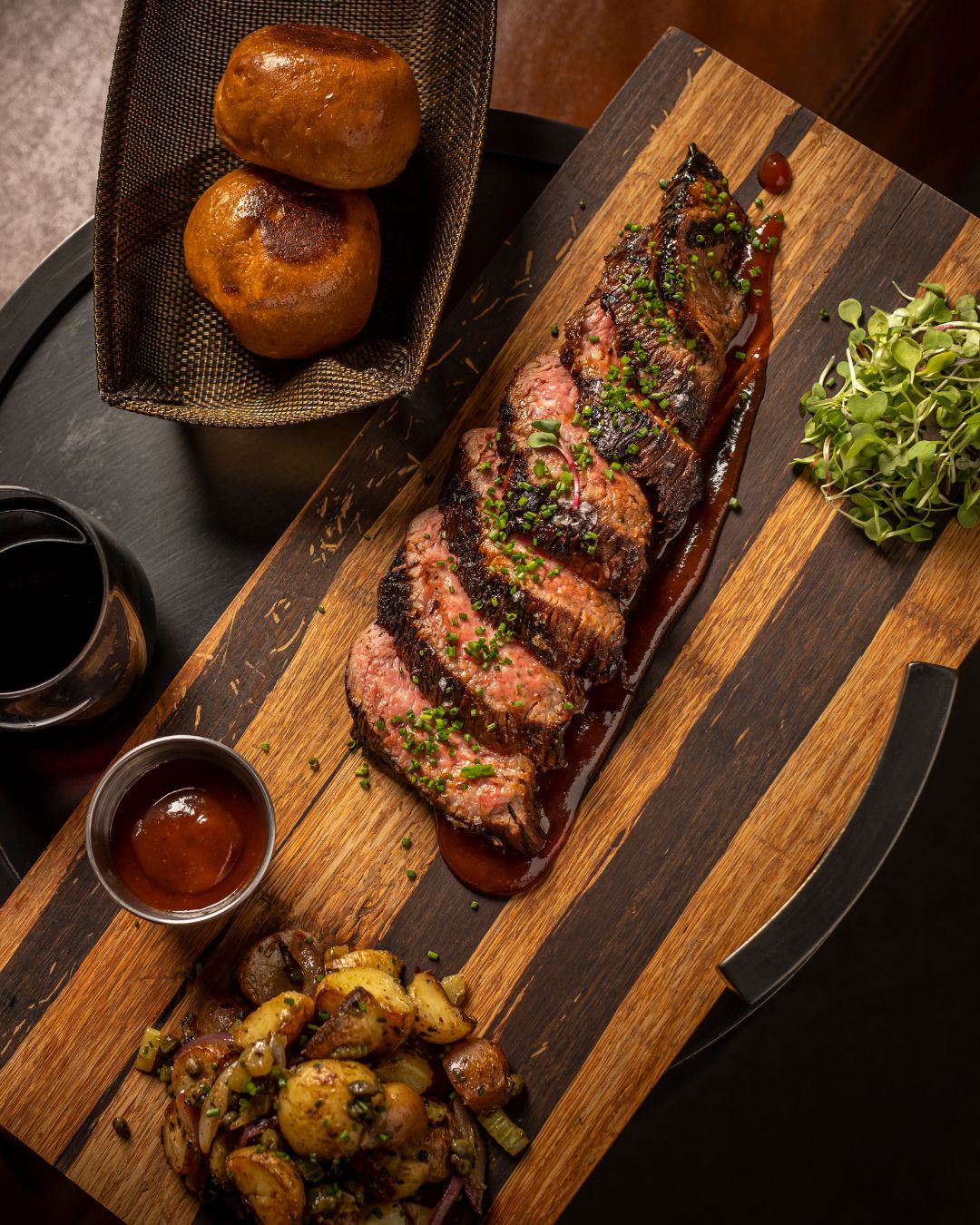 Char Crust® Hanger Steak with Crispy Roasted Potatoes